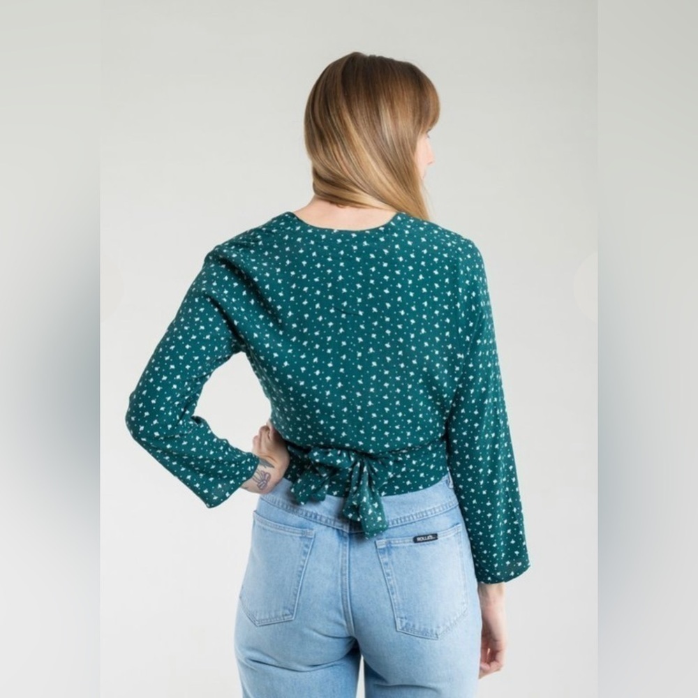 Rolla`s Delilah Dandelion Blouse in Ivy size S - Picture 2 of 12